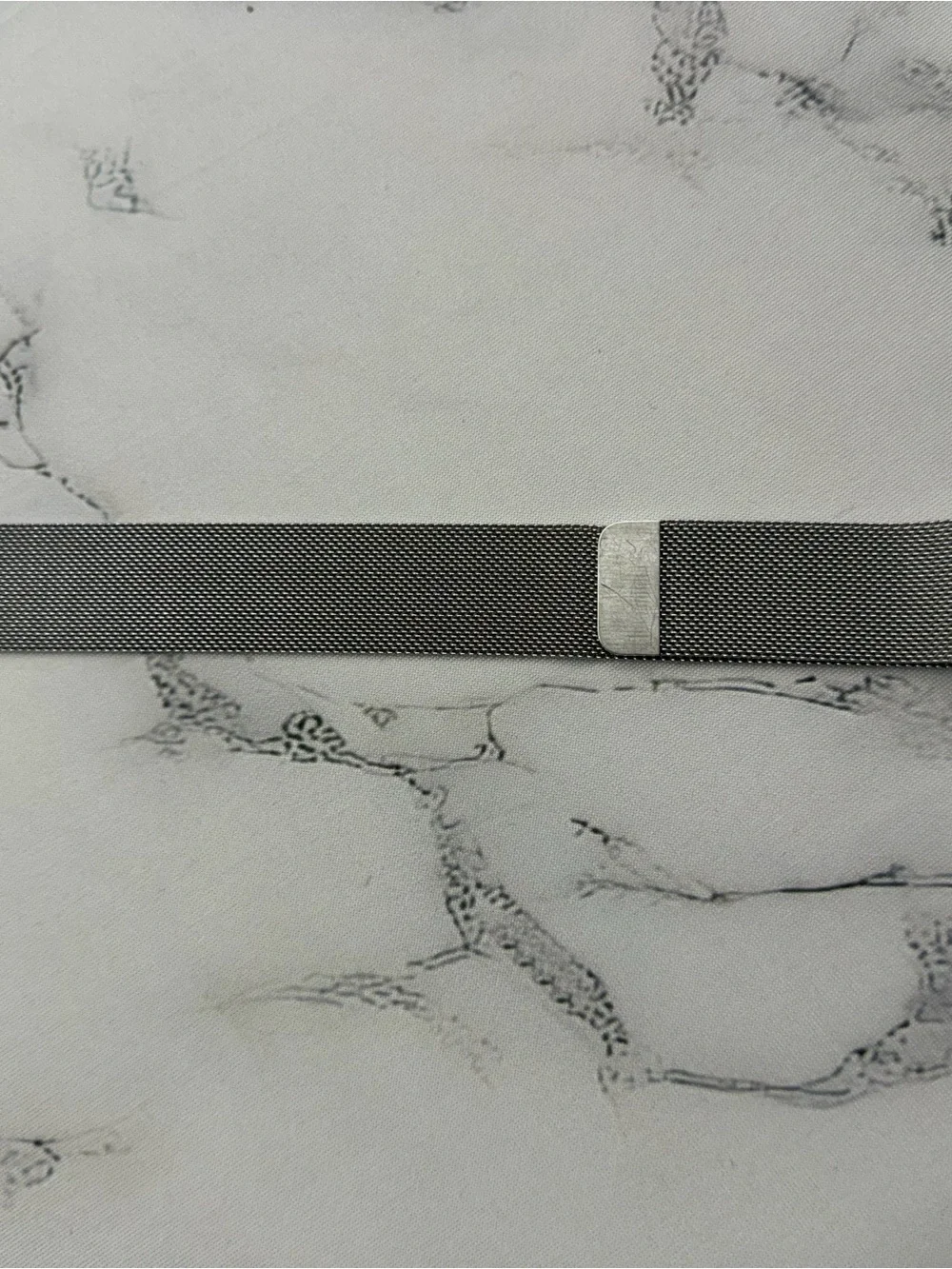 Stainless Steel Mesh Apple Watch Band - Silver